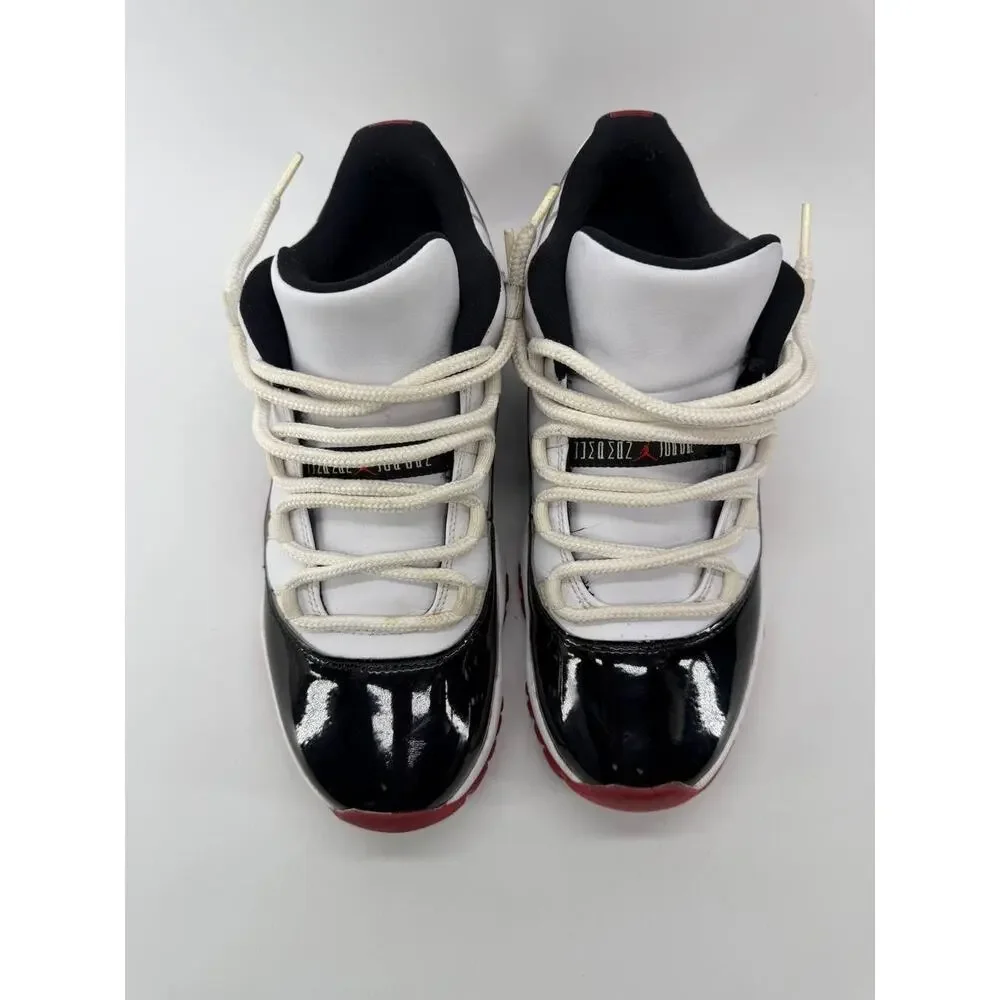 Air Jordan 11 Retro Low Concord Bred Men's Size 10 AV2187-160 White Black Red